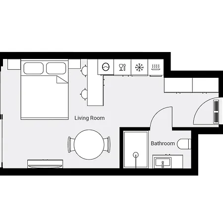 Urban Global Skyline 23rd Floor No 8, Free Garage, Self Check-in, No Deposit